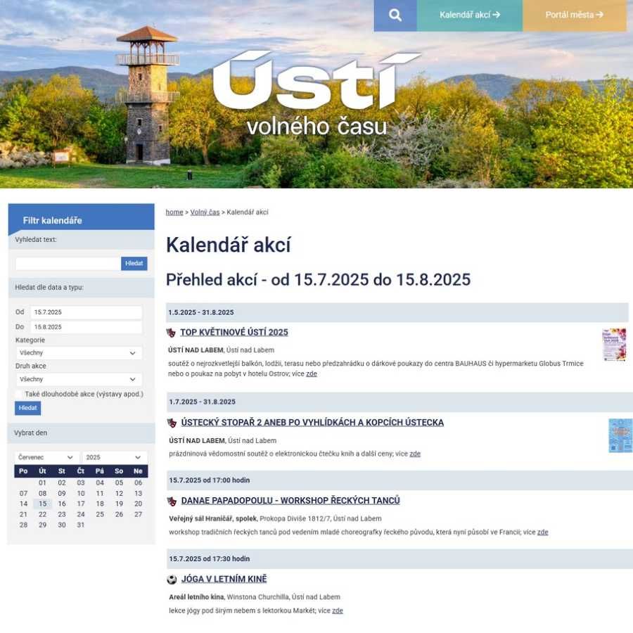 Ušetřete čas s online kalendářem akcí Ústí nad Labem