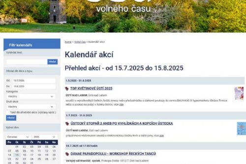 obrázek:Ušetřete čas s online kalendářem akcí Ústí nad Labem