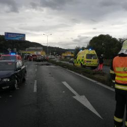 Jednotka ze stanice Ústí nad Labem vyjela k dopravní nehodě