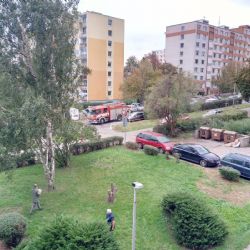 Požár bytu v ústí nad Labem