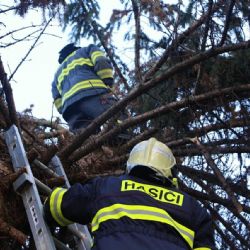 Zásah hasičských jednotek u 17 událostí způsobených silným větrem