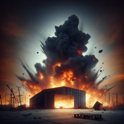 Exploze v muničním skladu Běliny u soudu