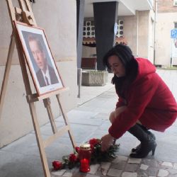 Pietní místo k 5. výročí úmrtí Václava Havla